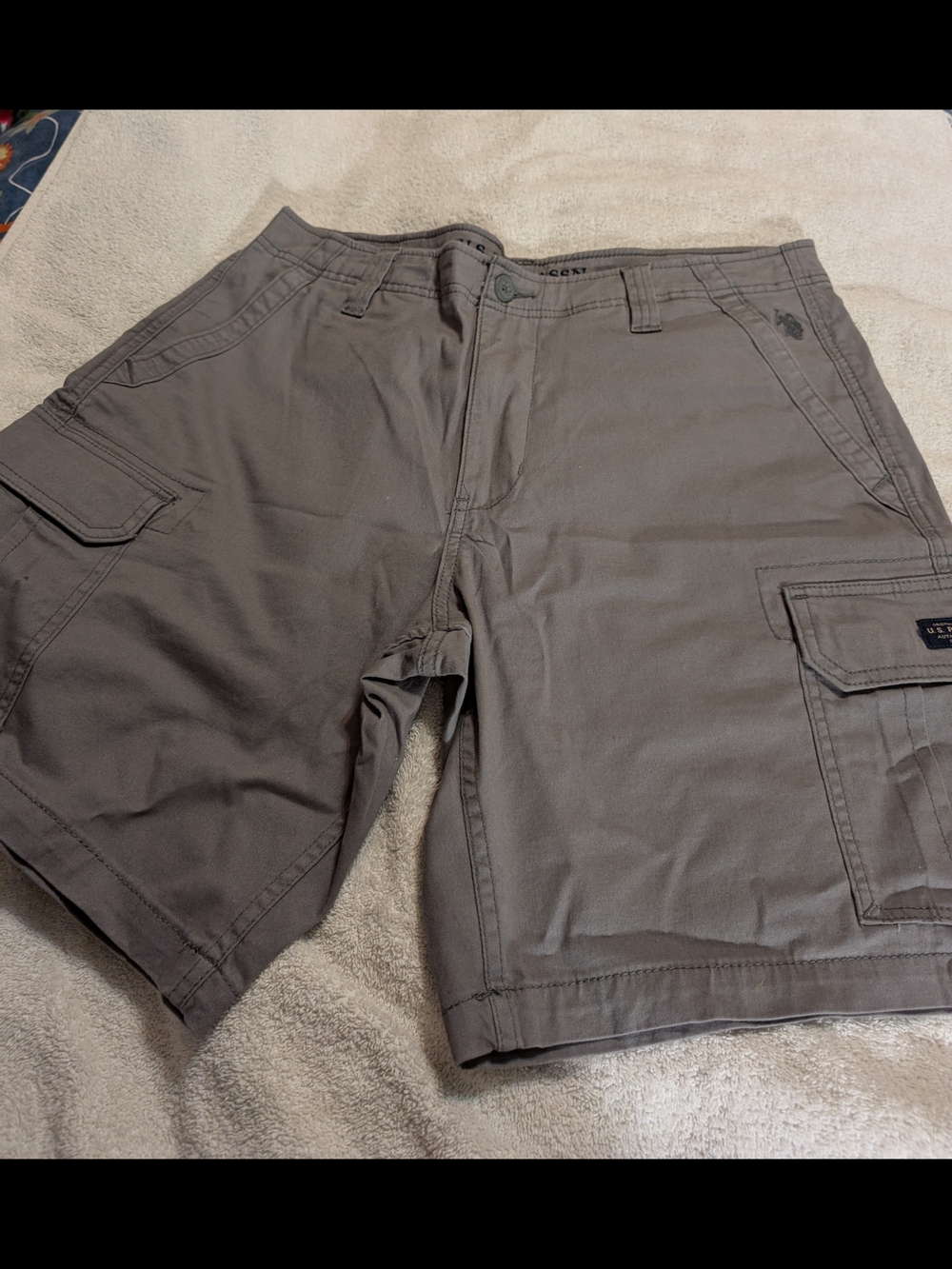 U.S. Polo Assn Men's Gray Cargo Shorts